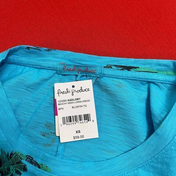 NWT Fresh Produce Beachy Keen Lorna Blue Dress Size XS New - Picture 4 of 7